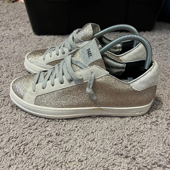 P448 women’s rose gold glitter John with calf hair size EU38 (7.5-8US) - Picture 5 of 10